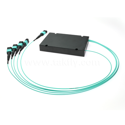 MPO/MTP Fanout Cable PLC Splitter 1x4 SM/MM Fibre optique pour le centre de données FTTX