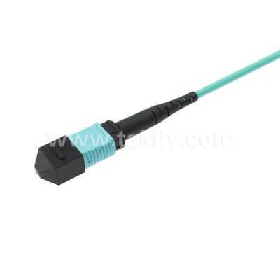 Câble à fibres optiques multimode OM3 de sortie Uniboot LC de cordon de brassage MPO/MTP pour le câblage de centre de données AI Telecom