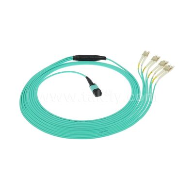MPO/MTP-LC Breakout Patchcord câble à fibre optique pour le câblage de l'IA du centre de données FTTx