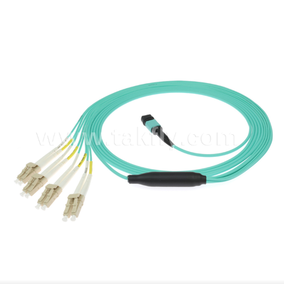 MPO/MTP-LC Breakout Patch Cord. Une solution de câblage en fibre optique à haute densité multi-noyaux.