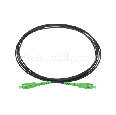 SC/APC à SC/APC FTTH Indoor Flat Drop Patch Chord -Simplex, pré-terminé, anti-vibration pour une utilisation rapide dans le bâtiment