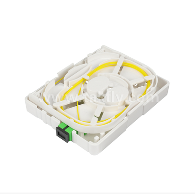 TKS-1806-02GB Boîte de terminaison de fibres- Bureau ou monture murale, idéale pour FTTH Final Drop & Pigtail Termination