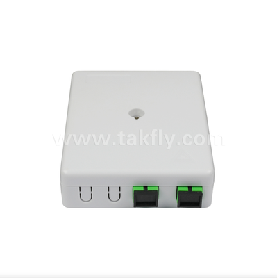 Boîtier mural 2 ports TKS-1806-02E – Protection mécanique et gestion de la fibre pour FTTH