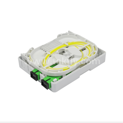 Boîtier mural 2 ports TKS-1806-02E – Protection mécanique et gestion de la fibre pour FTTH
