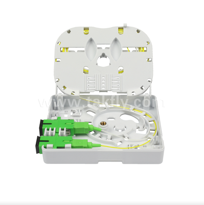 Boîtier mural 2 ports TKS-1806-02E – Protection mécanique et gestion de la fibre pour FTTH
