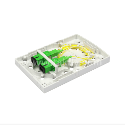 Prise murale fibre TKS-1806-02F – Point de terminaison du câble d'alimentation au câble de descente pour réseaux FTTx