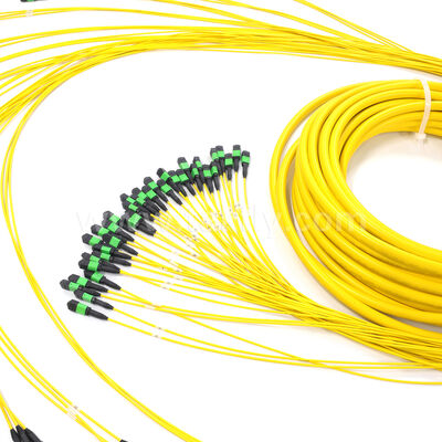 Câble Trunk MPO Monomode OS2 Amphenol personnalisé 288 fibres perte d'insertion max 0,35 dB pour centre de données