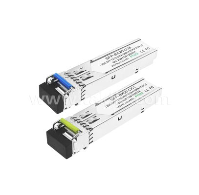B3524-3LCD20 émetteur-récepteur bidirectionnel SFP de 1,25 Gbps, 20 km, Tx1310nm/Rx1550nm, FP Laser, LC Simplex, DDM/DOM