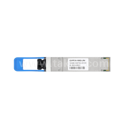 Transceiver optique QSFP28 100 Gbps TKQS28-100G-LR4 – 10 km, 4 canaux LAN-WDM (1295,56-1309,14 nm), laser EML, récepteur PIN, conforme 100GBASE-LR4