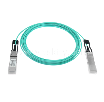 Câble optique actif 40G QSFP+ – Full-Duplex 4 canaux, 11,3 Gbps par voie, faible consommation, enfichable à chaud