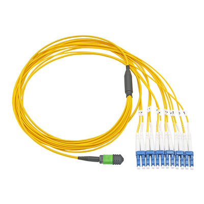 10meters 12 fibres MPO MTP au câble de correction du mode unitaire G657A1 3.0mm de LC