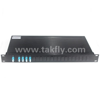 1U 19 WDM de pouce CWDM Mux 4CH 8CH 16CH 18CH Mux Demux pour le système d'OTN