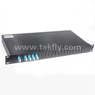 1U 19 WDM de pouce CWDM Mux 4CH 8CH 16CH 18CH Mux Demux pour le système d'OTN