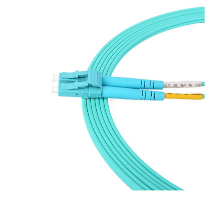 Corde de correction de fibre d'OM3 50/125um LC au câble optique 2.0mm duplex à plusieurs modes de fonctionnement de fibre de LC Data Center