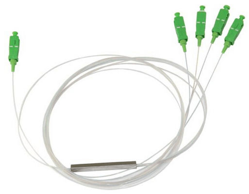 1x4 diviseur de PLC de câble blanc de Sc UPC 9/125 um G657A1 0.9mm mini