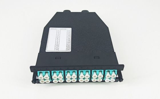 24 cassettes optiques de module de tableau de connexions des noyaux MPO MTP pour Data Center