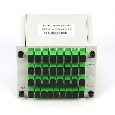 SM G657A1 de Sc optique RPA de diviseur de PLC de fibre de cassette de 1X32 LGX dans le réseau