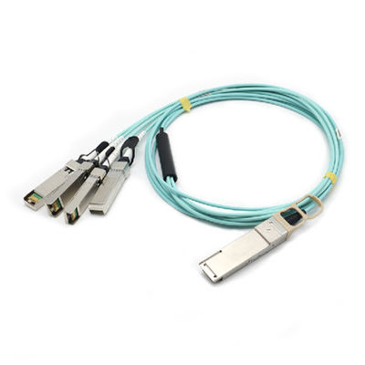 câble à fibres optiques actif de sortance de 40G QSFP AOC 40G-2X10SFP+ 1M 2M 3M 5M OM2 OM3 pour Data Center