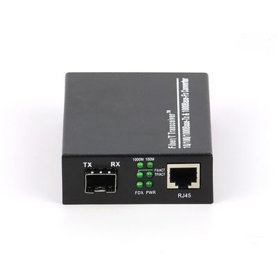réseau Ethernet optique de convertisseur de médias de fibre de 10/100/1000M SFP