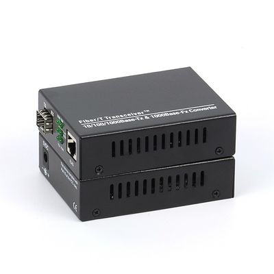 réseau Ethernet optique de convertisseur de médias de fibre de 10/100/1000M SFP