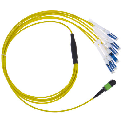 Le CS optique MPO de la fibre MTP éventent le SM 8F 12F 24F LSZH de câble