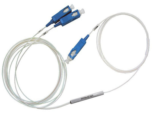 Connecteur en acier FTTH de Sc de tube de coupleur de diviseur de fibre de GPON 1x2