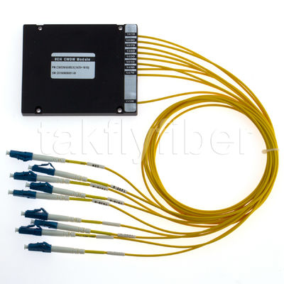 Connecteurs passifs de la fibre simple CWDM Mux LC du module 1470nm 1610nm de boîte de l'ABS 8CH