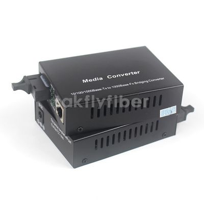 Convertisseur optique de médias de 10M/100M/1000M SC Dual Single Fiber pour le réseau Ethernet