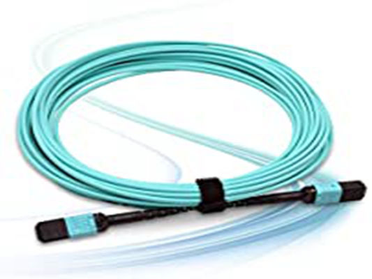 12 type du noyau OM3 une fibre Patchcord optique de câble de tronc de LSZH 3.0mm MPO MTP
