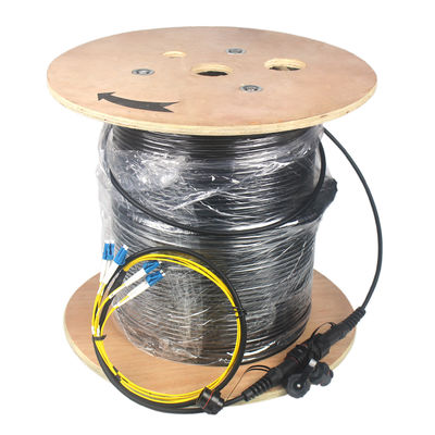 MPO/MTP imperméable extérieur - câble optique unimodal d'évasion de fibre de LC
