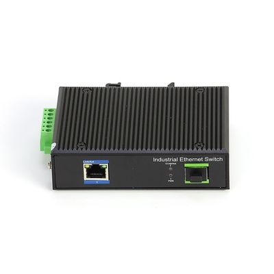 1 commutateur automatique d'Ethernet du convertisseur industriel MDI Poe de médias de RJ45 SFP 52VDC