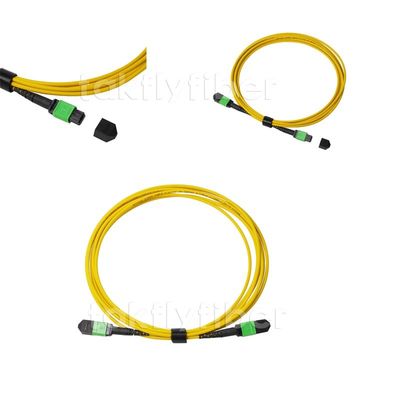 Câble optique MPO de correction de fibre de LSZH 4/8/12/24C au SM G657A1 de MPO
