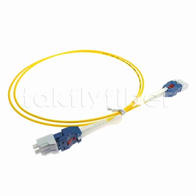 Cordon de brassage fibre optique duplex LC PC uniboot rotatif polarité 2.0mm avec fibre G657A1 pour réseau