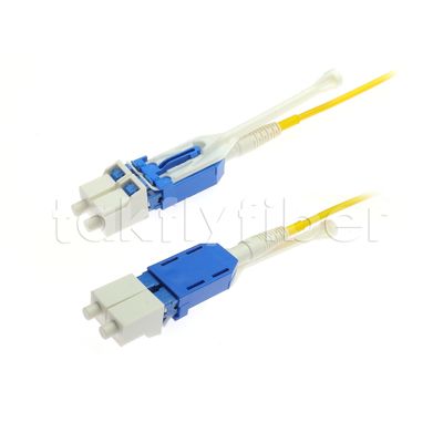 Uniboot Duplex Fibre Optique Patchcord 2.0 mm de diamètre avec fibre G657A1 et connecteur PC LC LSZH
