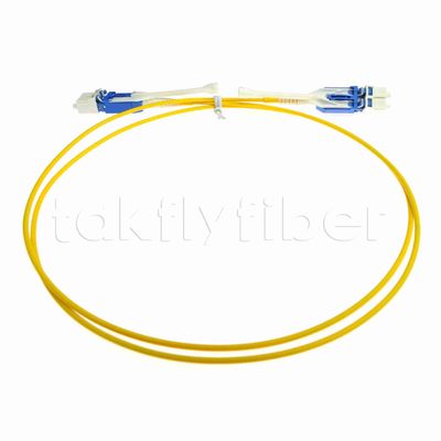 Uniboot Duplex Fibre Optique Patchcord 2.0 mm de diamètre avec fibre G657A1 et connecteur PC LC LSZH