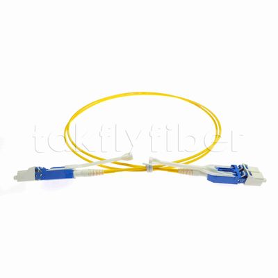 Uniboot Duplex Fibre Optique Patchcord 2.0 mm de diamètre avec fibre G657A1 et connecteur PC LC LSZH