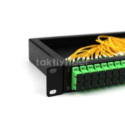 Mode unitaire G657A de diviseur de PLC de bâti de support de CATV 1x64 avec le tresse de SCAPC