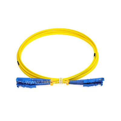 E2000-E2000 norme jaune de télécom du câble optique LSZH Zipcord de fibre du SM G657A2