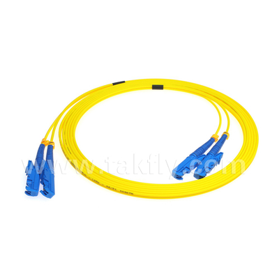 E2000-E2000 norme jaune de télécom du câble optique LSZH Zipcord de fibre du SM G657A2