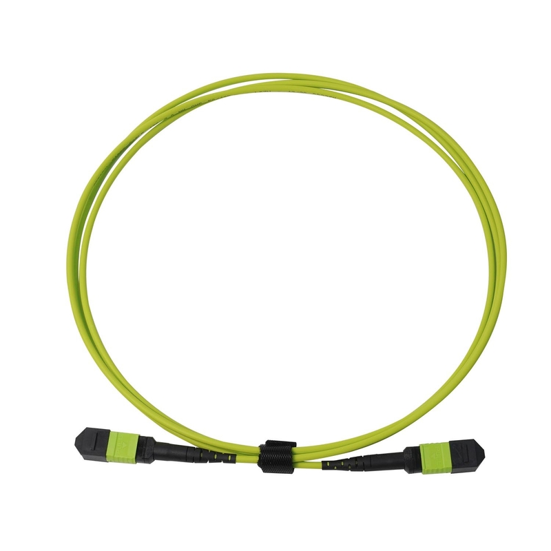 Le câble Multifibres de qualité supérieure de 24 fibres de chaux vert Mpo Mtp est poussé sur le câble de -20.C à 70.C Température de fonctionnement
