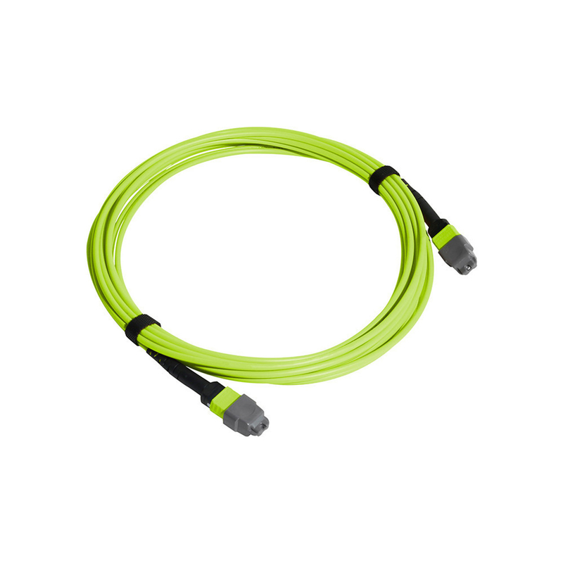 Multi mode 24 fibres de chaux vert MPO câble MTP câble à fibre optique 20m longueur plage de température optimale