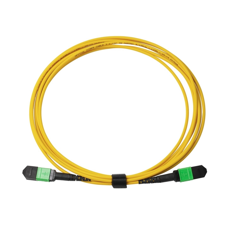 3m 10ft MTP-12 APC féminin à MTP-12 APC féminin mode unique OS2 plénium MPO patch cord jaune