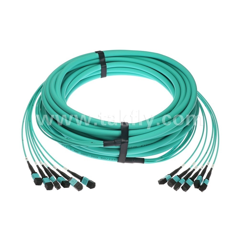 72 cœurs SM MM MPO patch cord MTP tronc câble jumper pour le centre de données FTTX