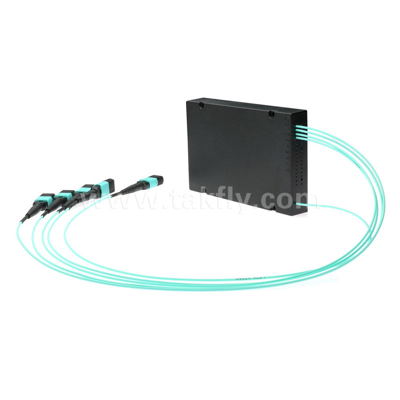 MPO/MTP Fanout Cable PLC Splitter 1x4 SM/MM Fibre optique pour le centre de données FTTX