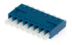 Adaptateur à fibre optique en mode unique et multimode LC 8 voies pour le réseau