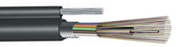 2-144F câble à fibre optique GYFTC8S pour applications extérieures en fibre G652D