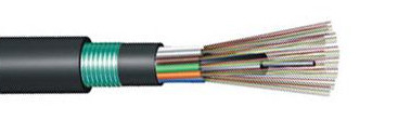 Cable extérieur GYFTY53 2-144F enveloppe optique duplex avec matériau enveloppe MDPE/HDPE