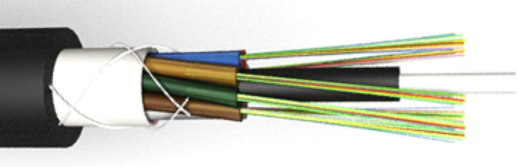 8.6MM GYFTY 2-30 cœurs câble extérieur en fibre optique avec ruban adhésif
