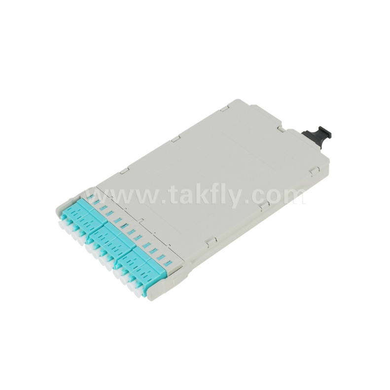 Module de cassette MPO en fibre optique pré-terminé MPO/MTP-LC 12C pour le centre de données FTTX