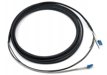Connecteur à branche protégée extérieure LC-LC GYFJH 7.0mm LSZH Noir 2Core Type -20C  70C Température de fonctionnement